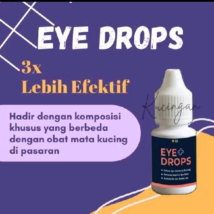 Obat Tetes Mata Kucing EYE PLUS DROPS Obat Sakit Mata Kucing Belekan Iritasi Infeksi Berair by Clever Solutions 2