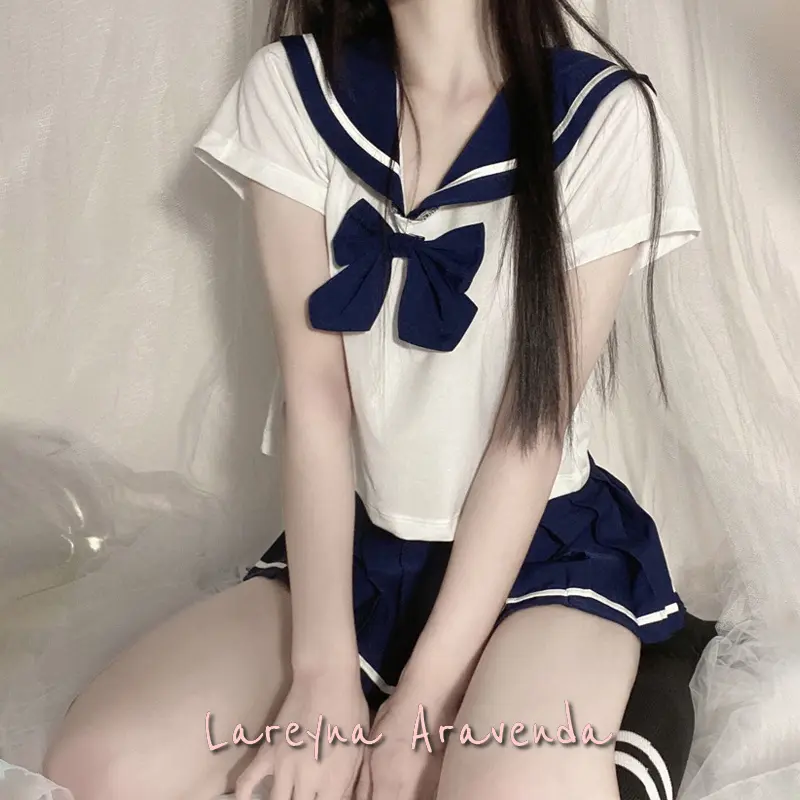 Lareyna Aravenda Set Lingerie Kostum Malam Seragam Siswa Jepang LG213 6