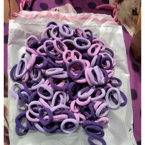 200 PCS Ikat Rambut Korea Warna Warni - Karet Rambut Donat Mini Elastis untuk Wanita & Anak D117