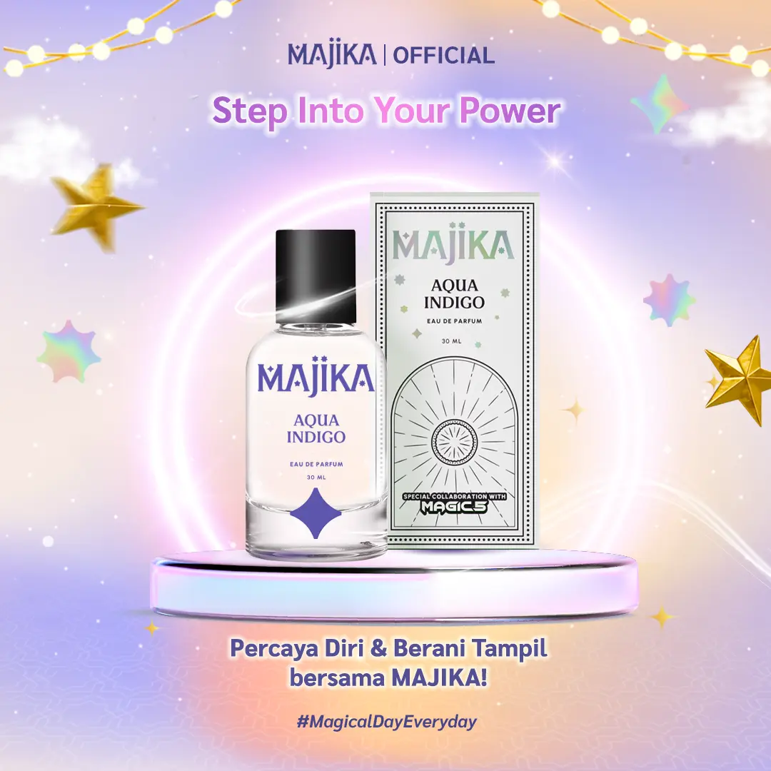 [MAGIC 5 x MAJIKA Blind Box] AQUA INDIGO Eau de Parfum | 30 ML | Free Sticker MAGIC 5 Random