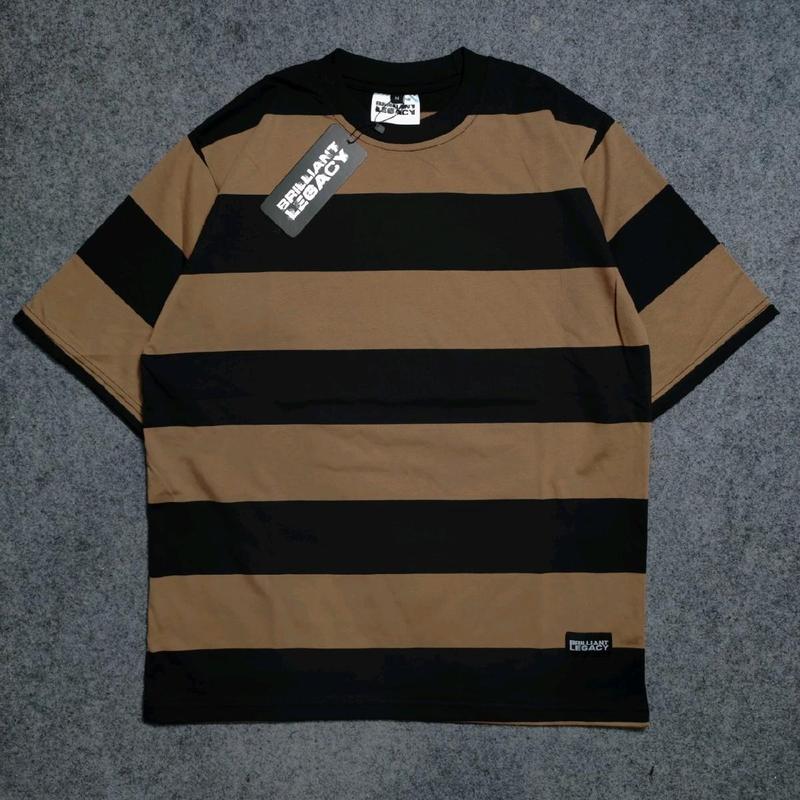 VD - Baju kaos salur terbaru / kaos pria lengan pendek/ kaos belang unisex / kaos oversize bisa cod kain nyaman distro pendek lembut combed Atasan Cowok Keren Motif Hitam Motif Hitam Motif Hitam Dewasa Katun Polos 6