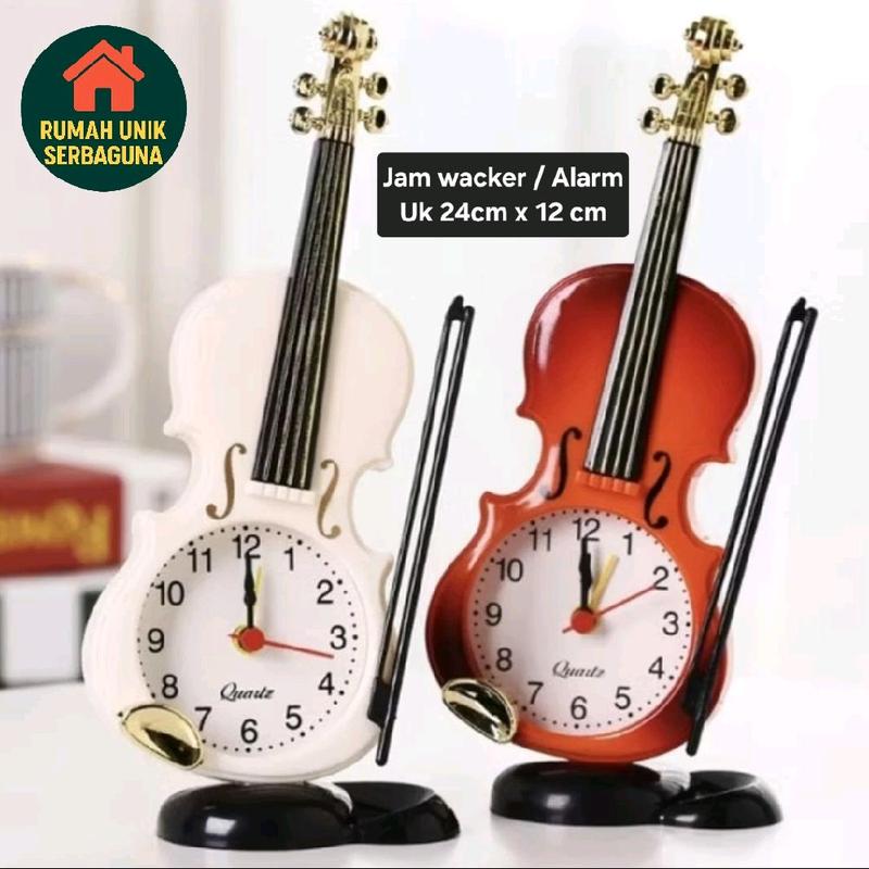 Rumah Unik Serbaguna Jam Alarm Biola Kreatif Membangunkan Uk 24cm x ...