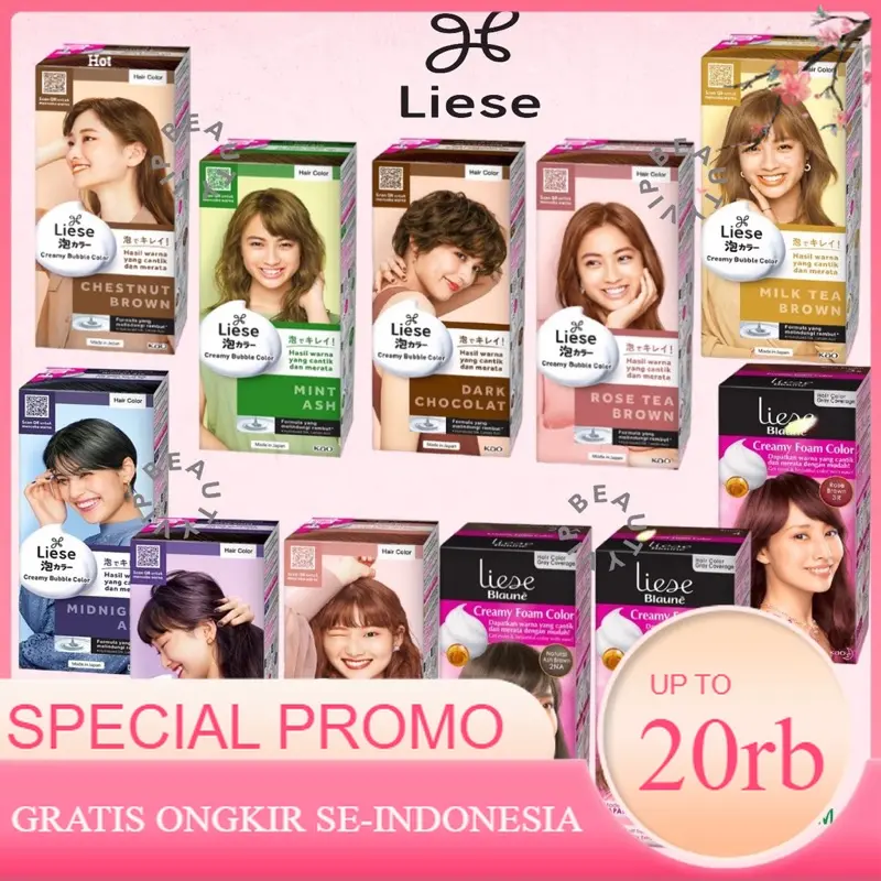 LIESE bubble hair color pewarna rambut bubble foam original