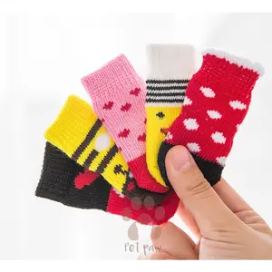 Petpaw Kaos Kaki Anti Slip Katun Anjing Kucing | Pet Cotton Socks Dog Cat Socks Kaus Kaki Hewan