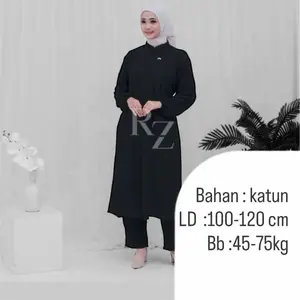 GREENISM - Aleza Oneset | Setelan Celana Tunik Kekinian