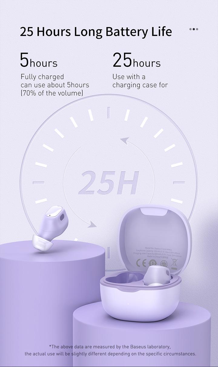 Product Introduction of Baseus Encok WM01 True Wireless Bluetooth Earphone Pengurangan Kebisingan Tahan Air Mini Earbuds TWS Headphones Biru 41
