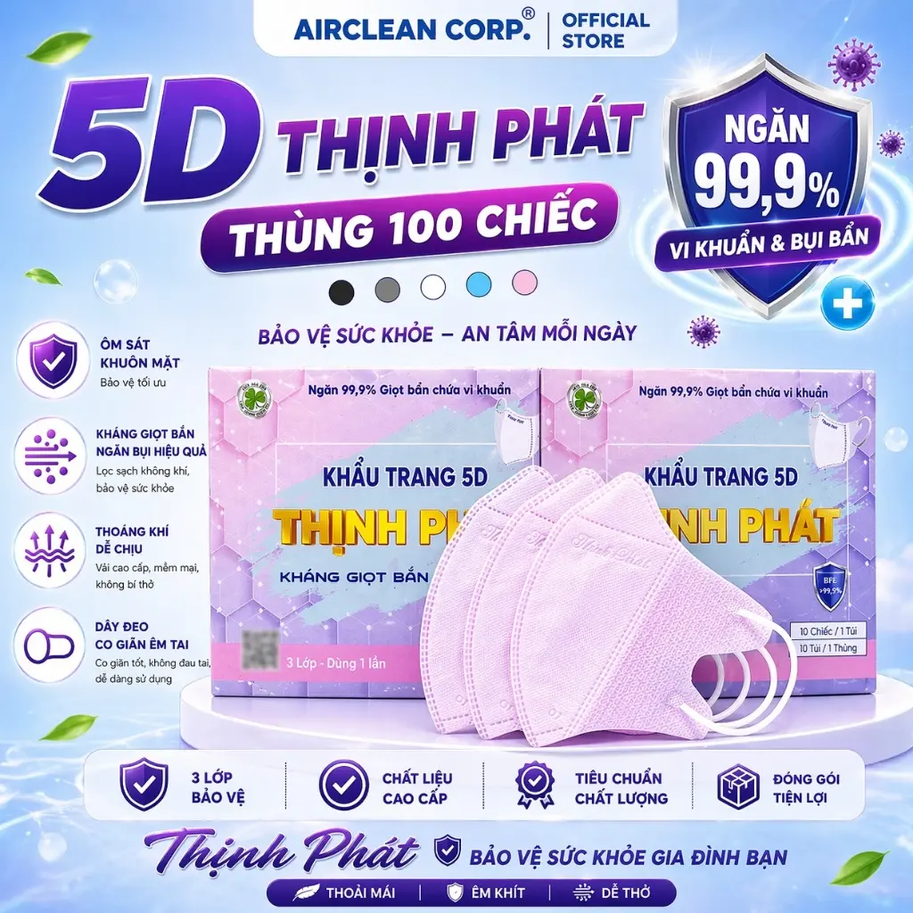 Thùng 100 Chiếc - Màu Hồng