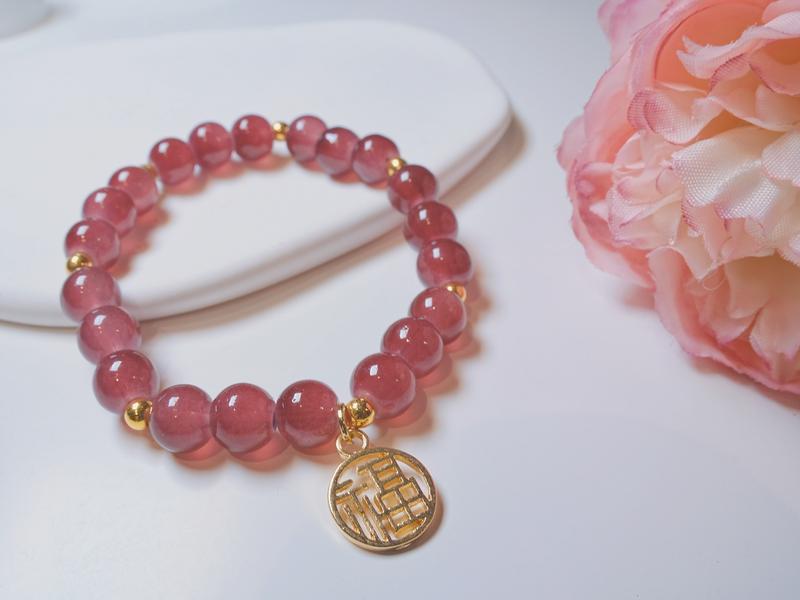 Product Introduction of Chic Crystal Accessory, Lucky Amethyst Vintage Bracelet for Women Girls, Perfect Handmade Gift 8
