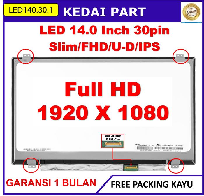 Jual LCD LED Dell Inspiron 14-7000 14-7447 14-5000 14.0 14 Inch 30 Pin ...
