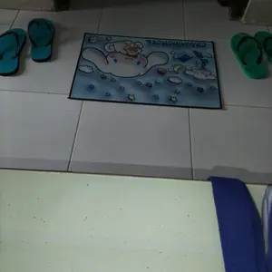 Dejavu Keset Kaki 3 PCS Motif 3D Keset Kamar Mandi Keset Serap Air Keset Ruang Tamu Ukuran 40 x 60 Anti Licin HBC345