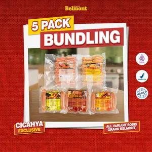 [EXCLUSIVE CICAHAYA BUNDLING ISI 5 PACK] 5 Variant Sosis Grand Belmont Premium 250gr/pack