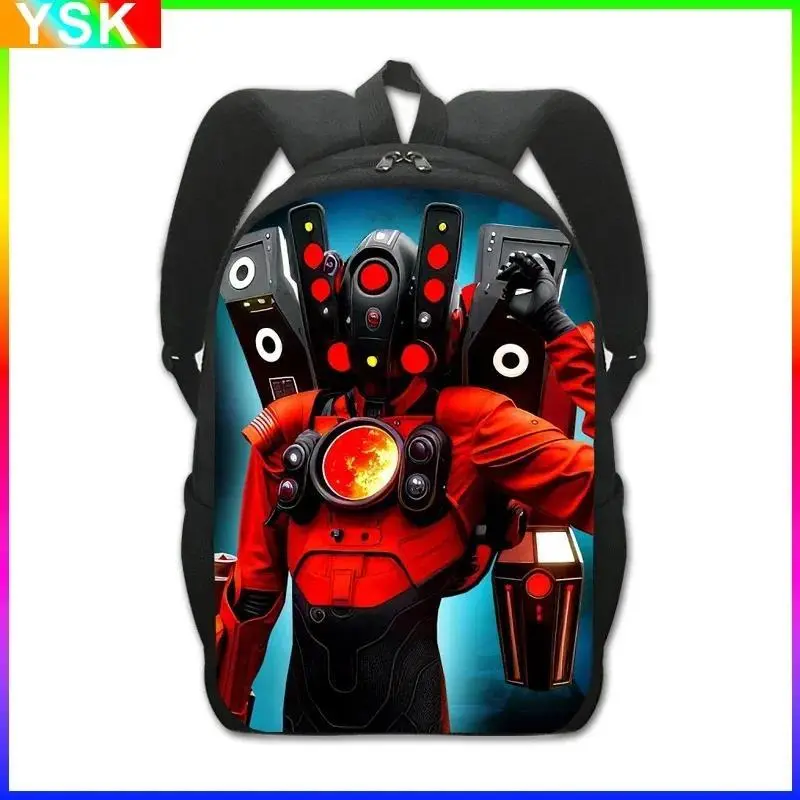 กระเป๋าเป้เด็ก Skibidi ห้องน้ำ Mochila TITAN SPEAKER MAN กระเป๋าเป้เดินทางอะนิเมะสำหรับเด็ก กระเป๋าเก็บของ กระเป๋าใส่หนังสือ กระเป๋าคอสเพลย์