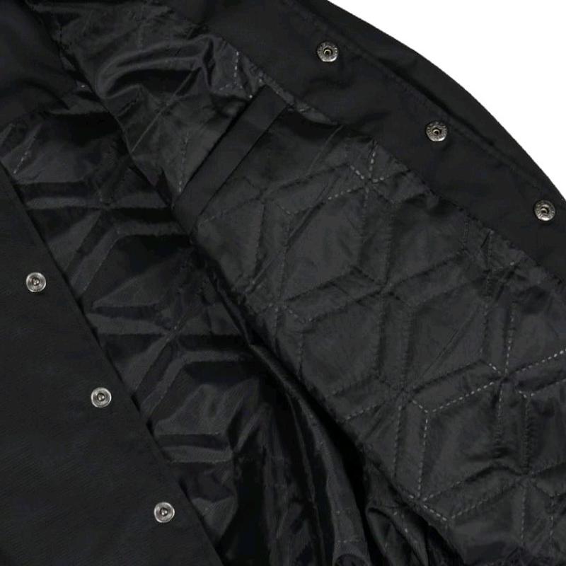 jaket varsity pull bordir pria dan wanita jaket parasut bomber varsity pull bordir Gunung Art Outdoor Polyester Hitam Casual Waterproof Motor 4
