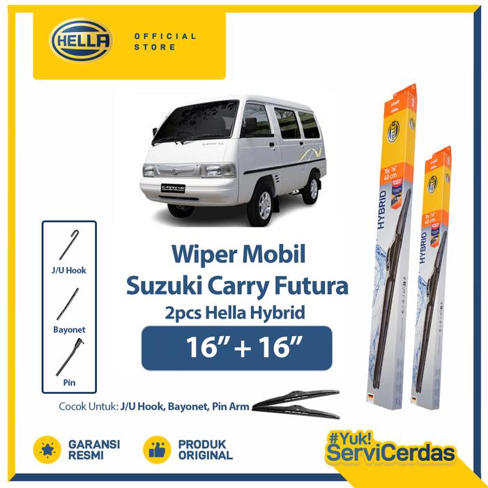Gambar Wiper Mobil SUZUKI Carry 16” + 16” (2pcs) - HELLA Hybrid dari Hella Indonesia Official Store Kota Administrasi Jakarta Pusat Tokopedia