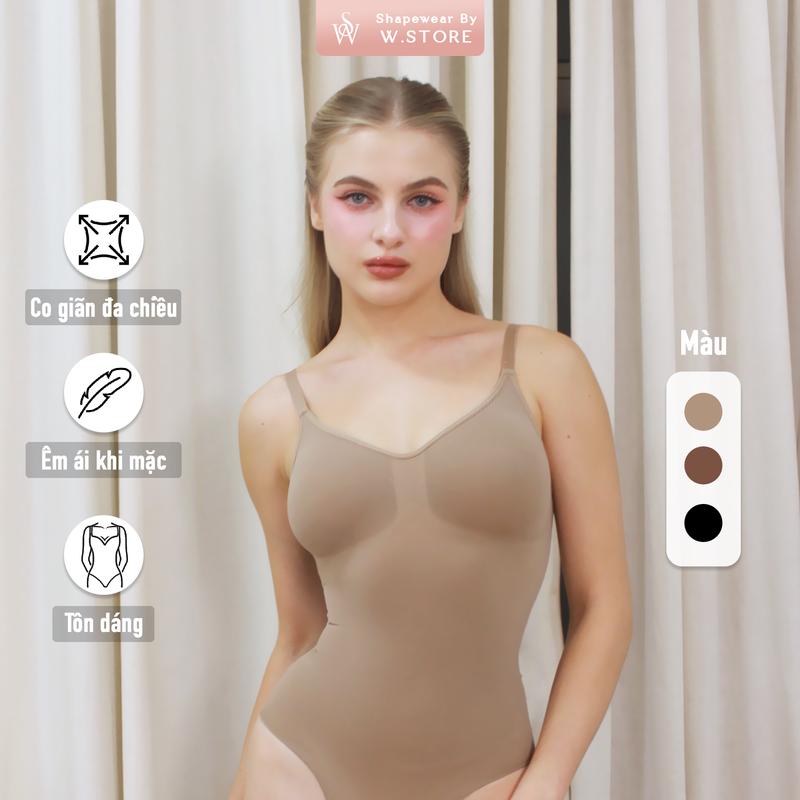 [NAOMI] Áo Gen Shapewear Bodysuit WSTORE Mặc Lót Trong Trang Phục, Không Mút Shapewear By W.Store - KHÔNG KÈM QUẦN/CHÂN VÁY