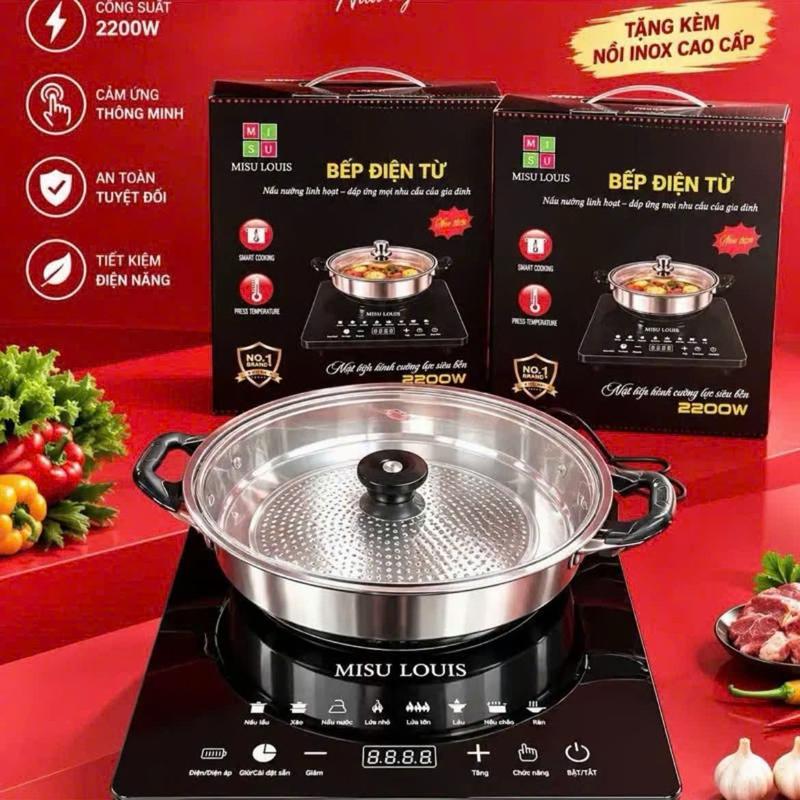 BẾP ĐIỆN TỪ 2200W - CÔNG SUẤT MẠNH NẤU SIÊU NHANH - TIẾT KIỆM THỜI GIAN - TIẾT KIỆM ĐIỆN - DEAL HỜ