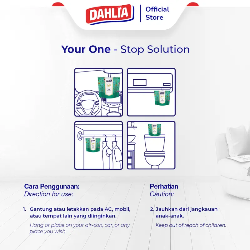 Dahlia Air Freshener Heritage Series Teh Keraton isi 1 75gr Pengharum Ruangan | Wangi Mewah, Menenangkan 2