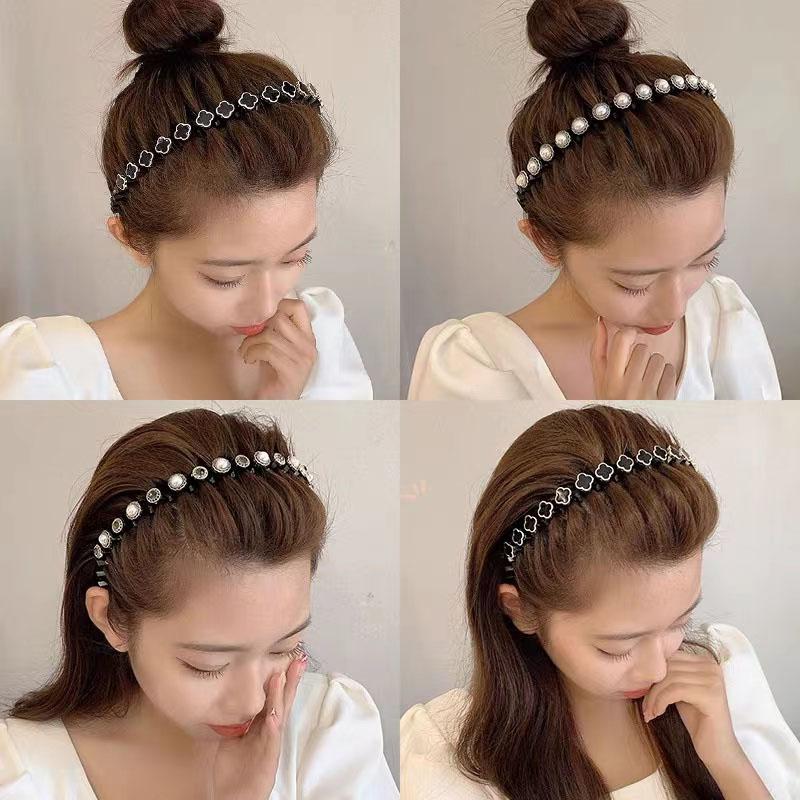 Gelung Rambut, Gaya Elegan, Gelombang Tepi Halus, Gelung Rambut ...