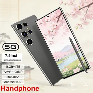 [COD 2 Jam Sampai Rumah] Mobile phone Android 14 Kamera 72MP+108MP 12GB+512GB Baterai 8000mAh 5G Layar 7,3 Inci Face Unlock 3D dan Iris Scanner Mobile Phone Flagship Snapdragon 8 Gen 2 Fast Charging 45W Garansi Resmi COD