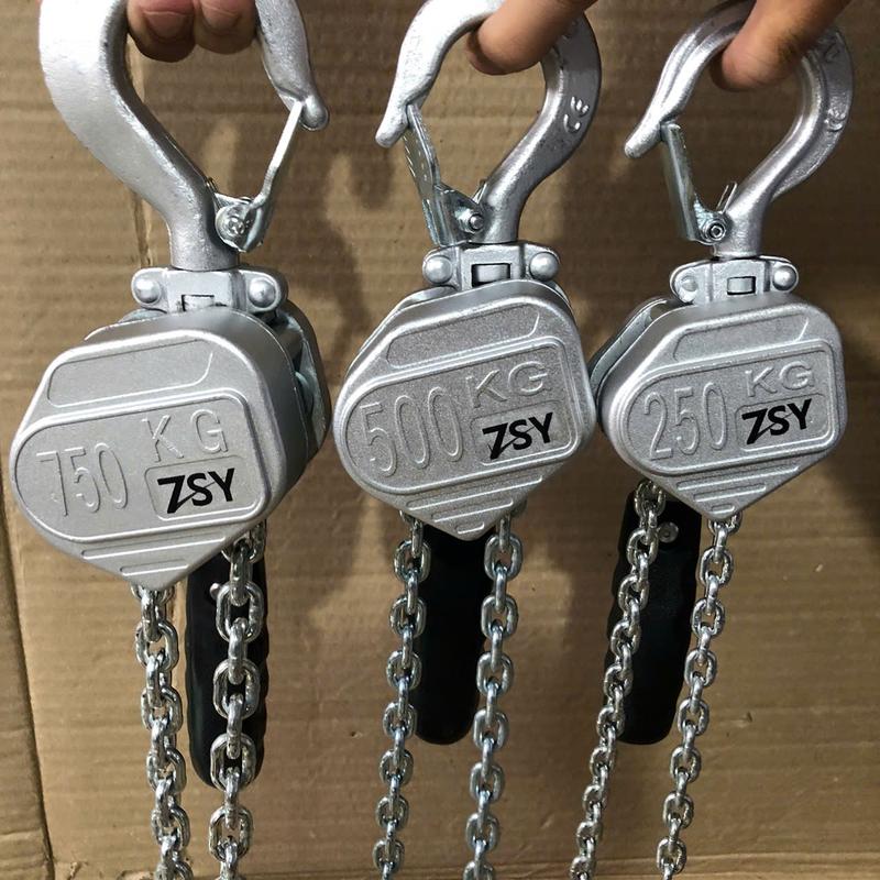  Pa lăng xích lắc tay 250kg 500kg 750kg xích dài 3 Mét 