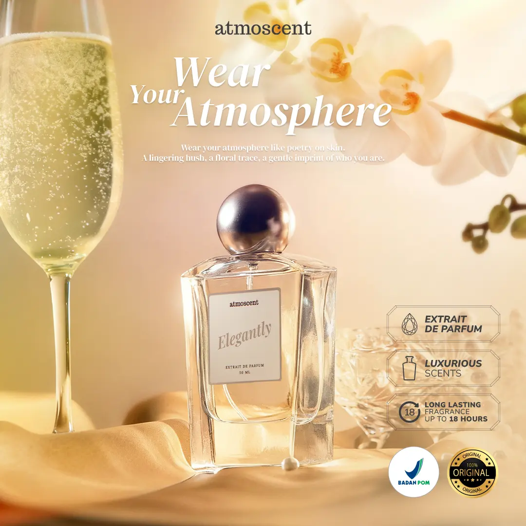 Atmoscent - Elegantly Extrait de Perfume Atmoscent 50ML | Parfum Minyak Wangi Tahan Lama Pria Wanita Unisex