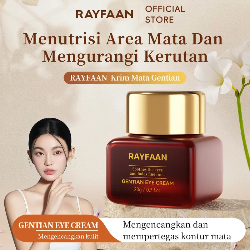Gentian Eye Cream Eyelift Anti Aging Anti Wrinkle Eyebags Remover Dark Circles Lifting Lighten Reduces Puffiness 20g krim mata, penghilang kantung mata, anti kerut, lingkaran hitam, perawatan mata anti penuaan, pelembab. Mengencangkan Alpukat Mencerahkan 0