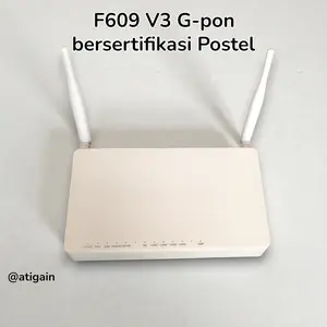 Modem F609 V3 GPON Baru Original dengan Adaptor Ethernet ONT G-pon Postel non box