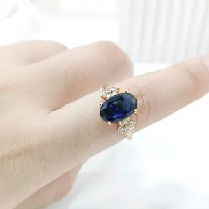 Perhiasankita Beli 2 Produk Gratis 1 - Cincin Permata Biru Cincin wanita permata aksesories wanita tahan lama
