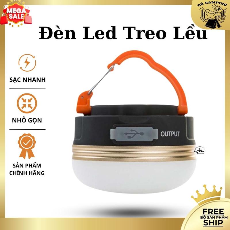  Đèn Led Treo Lều Cắm Trại Sạc Tích Điện 3 Chế Độ Ánh Sáng Đèn Treo Lều Camping Dùng Khi Đi Dã Ngoại Nhỏ Gọn Có Sạc USB - Tích Hợp Làm Sạc Dự Phòng- DCP13  