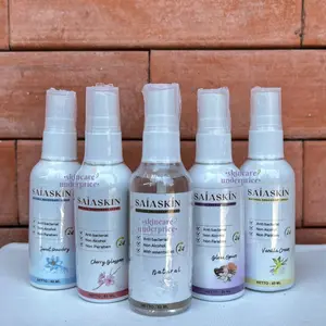 SAIASKIN Natural Deodorant Spray 60ml - Tahan 24 Jam, Alcohol Free, Cherry Blossom Sweet Powdery Vanilla Cream
