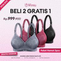 Gambar WIMIU PAKET HEMAT 3PCS BH Wanita Bra Wanita BH Tanpa Kawat Busa Sedang Motif Bunga Timbul Bra Beha Nyaman Tipis Seamless Cantik 100127 - RANDOM, 36 dari Wimiu Kota Administrasi Jakarta Utara 1 Tokopedia