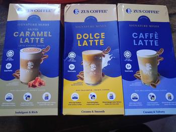 Product Review of ZUS Coffee Signature Mixes (Dolce Latte, Mocha Latte, Caffe Latte, Caramel Latte) 5's Instant Coffee Kopi Segera from i**1 0