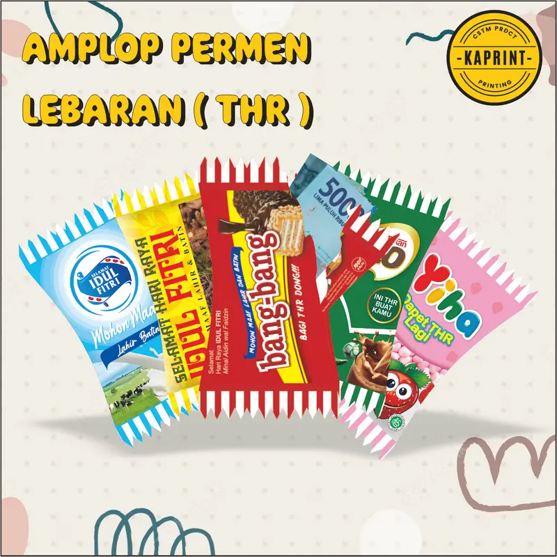 (isi 10 pcs) AMPLOP PERMEN THR LEBARAN DESAIN JAJANAN ANAK VIRAL 0