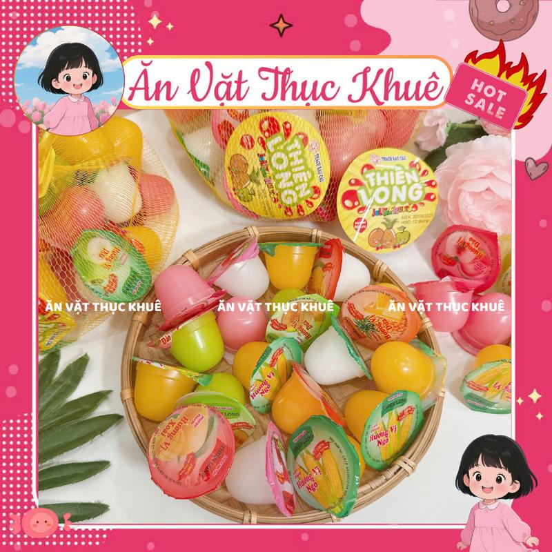 Thạch rau câu Thiên Long hương trái cây bịch 900g thơm mát giải nhiệt mùa hè,…