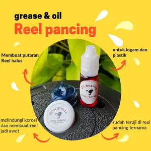 pelumas reel pancing satu paket