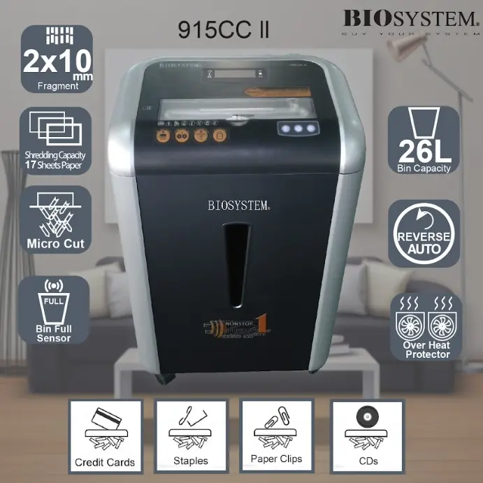 BIOSYSTEM 915CC Ⅱ PAPER SHREDDER