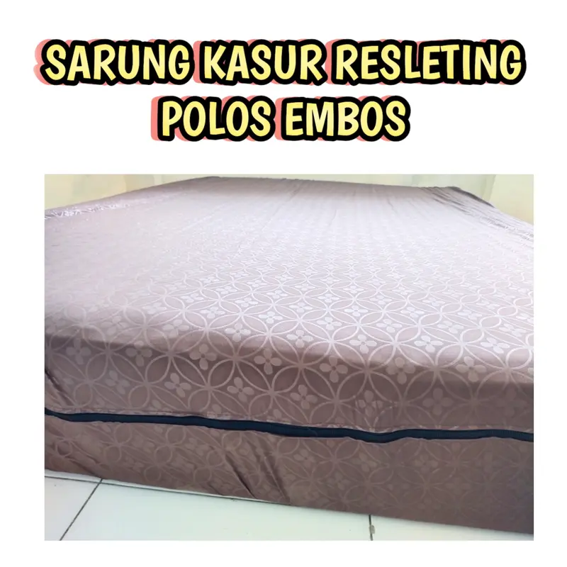 SARUNG KASUR RESLETING POLOS NO.1 180X200X20 BAHAN COTTON DISPERS 3