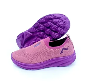 Sepatu Slip On AZERO Ungu Size 36-41  (Free kaos kaki)