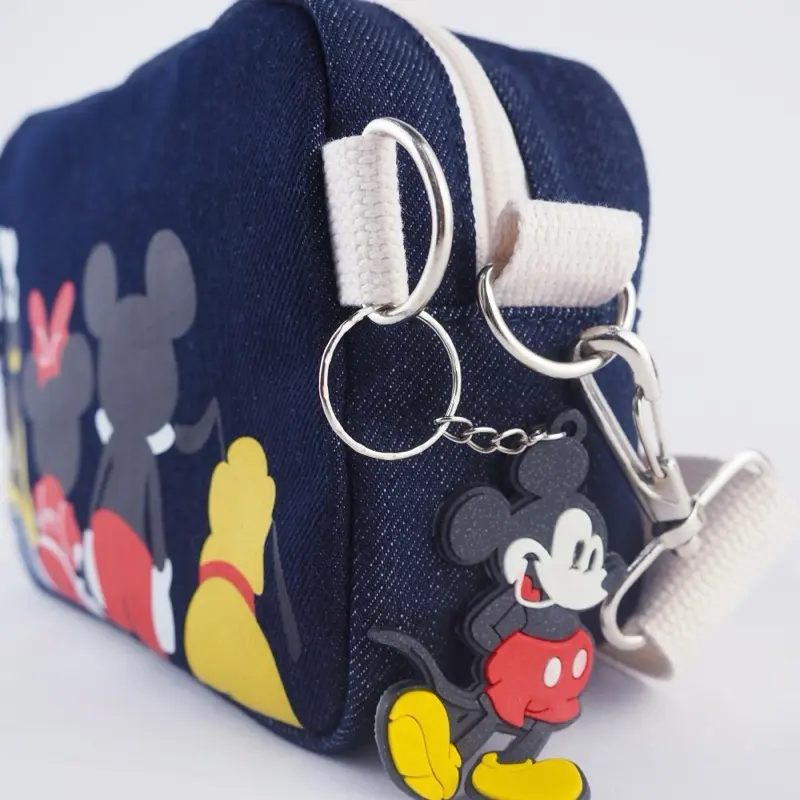 Tas Selempang Wanita Crosha Raw Denim Mickey 1