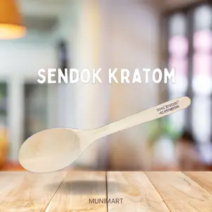 Sendok takaran Munimart sendok kayu alami untuk bubuk minum takaran super oke