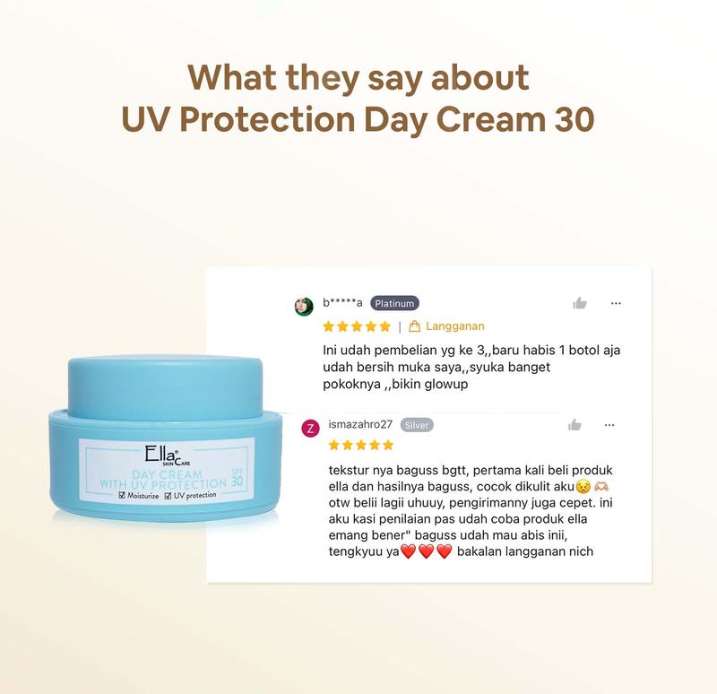Product Introduction of Ella Skincare Day Cream SPF 30 with UV Protection - Melindungi Kulit dari Sinar Matahari, Aman utk Semua Jenis Kulit 15