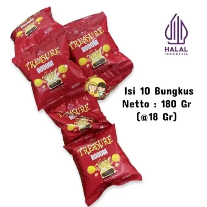 Jajan Berhadiah Treasure Boom isi 10pcs-Snack 0