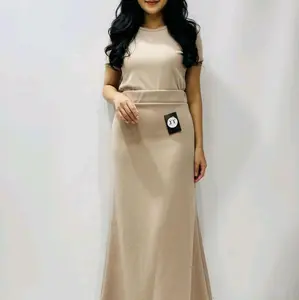 Maxi Mermaid Skirt Rok Flare Wanita Scuba Model Terbaru