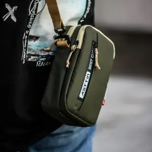 Sling Bag ASTTIN JF 01 - Slempang UNISEX Waterproof -Tas Outdor premium - Tas wanita pria - Tas Hp Selempang Polos tas  selempang  merapi  mountain