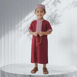 Gamis Jubah Aqiqah Anak Bayi Plus Peci Umur 0-5 Tahun / Baju Muslim Anak Laki-Laki