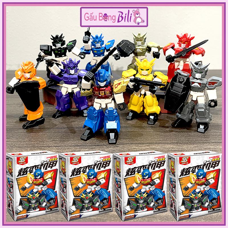  Mô hình lắp ráp Robot biến hình Transformer mini hộp mù 1 9 mẫu 
