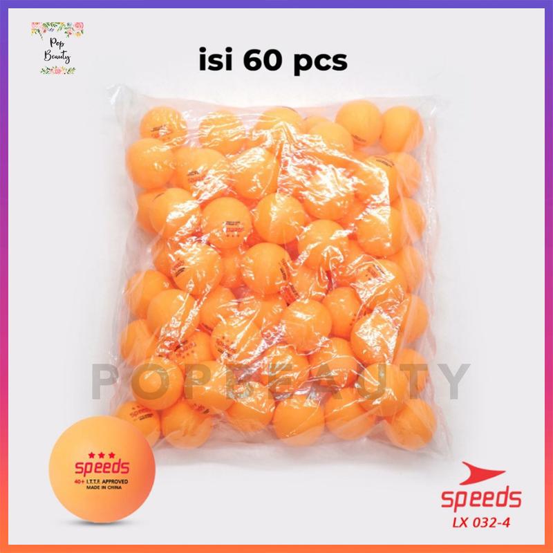 Bola Pingpong SPEEDS Isi 60 Pcs (Kemasan Toples) 1