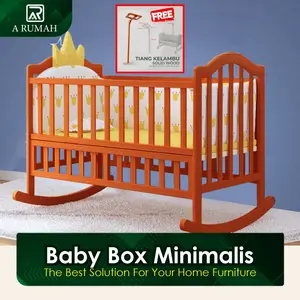 Box Bayi ranjang bayi tempat tidur anak tempat bayi kayu baby box Furniture Kayu