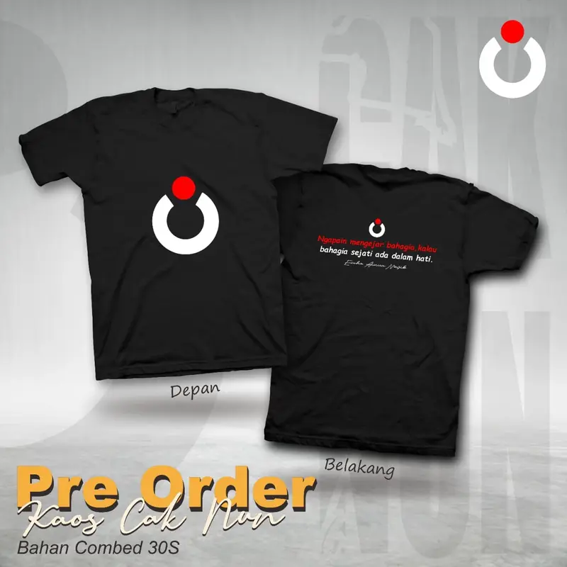 Kaos CAK NUN kata kata mutiara motivasi kaos Distro murah dan simple 1