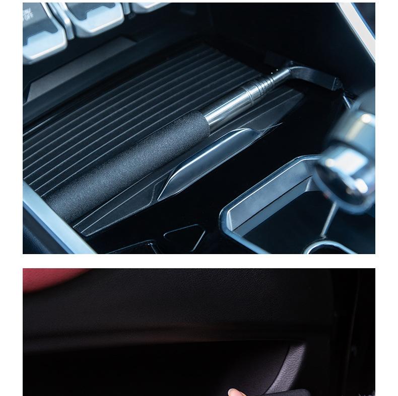 Product Introduction of Telescopic Rearview Mirror Squeegee Retractable Double-side Rod Window Cleaner Squeegee Wiper Brush Glass Cleaning Tool 29